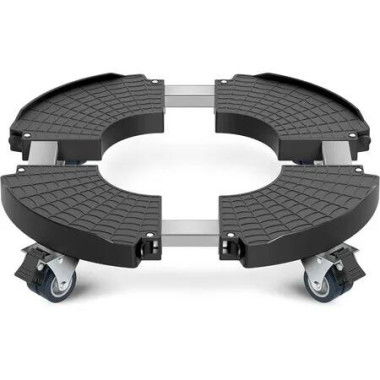 Plant Caddy Plant Stand with Wheels,Heavy Duty Plant Roller Base 15-22 Inch Adjustable,Palnt Wheel Base 440 LBS,Large Potted Planter Cart Dolly,Black,1 Pack