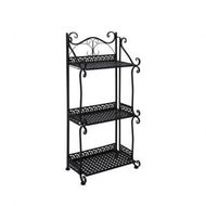 Detailed information about the product Plant Stand 3 Tiers Outdoor Indoor Black