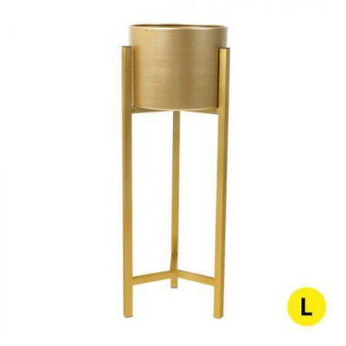 Plant Stand Garden Planter Metal Gold Large