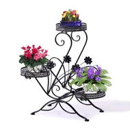 Detailed information about the product Plant Stand Outdoor Indoor Metal Black