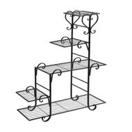 Detailed information about the product Plant Stand Outdoor Indoor Metal Black