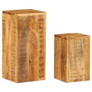 Detailed information about the product Plant Stands 2 pcs Solid Mango Wood