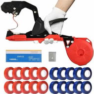 Detailed information about the product Plant Tying Machine,Lightweight Plant Tying Tape Tool to Tie Up Vine Quickly,Plant Tie Tapener Gun with Tapes and Staples,Red