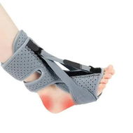 Detailed information about the product Plantar Fasciitis Night Splint Adjustable Straps Relief Brace Achilles Tendonitis Foot Drop Men Women Grey