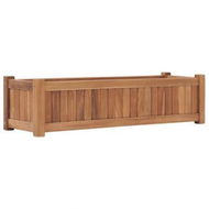 Detailed information about the product Planter 100x30x25 Cm Solid Teak Wood