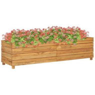 Detailed information about the product Planter 150x40x38 cm Recycled Teak and Steel