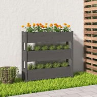 Detailed information about the product Planter Grey 112x25x104.5 cm Solid Wood Pine