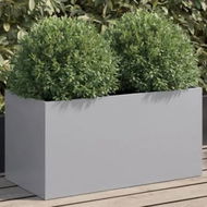 Detailed information about the product Planter Silver 62x30x29 cm Galvanised Steel