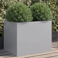 Detailed information about the product Planter Silver 62x47x46 cm Galvanised Steel