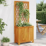 Detailed information about the product Planter with Trellis 55x29.5x132 cm Solid Wood Acacia