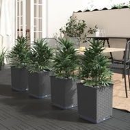 Detailed information about the product Planters 4 pcs Black 30x30x37 cm Polypropylene