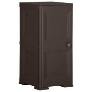 Detailed information about the product Plastic Cabinet 40x43x85.5 Cm Wood Design Brown.