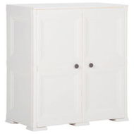 Detailed information about the product Plastic Cabinet 79x43x85.5 Cm Wood Design Angora White.