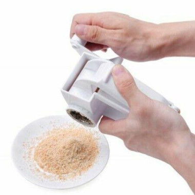 Plastic Hand-curved Cheese Grater Rotary Ginger Slicer Chocolate Grater With Stainless Steel Drum