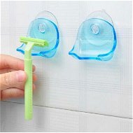 Detailed information about the product Plastic Super Suction Cup 2PCS Rack Clear Bathroom Holder Shaver Storage Rack Bracket
