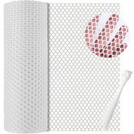 Detailed information about the product Plastic Wire Chicken Fence,Poultry Netting,0.4*6M Plastic Mesh,With 50 Ties,Hexagonal Chicken Wire Frame,Floral Netting For Gardening Color White
