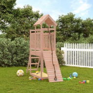 Detailed information about the product Playhouse with Climbing Wall Solid Wood Douglas