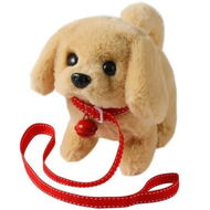 Detailed information about the product Plush Golden Retriever Toy Puppy Electronic Interactive Dog - Walking,Barking,Tail Wagging,Stretching Companion Animal
