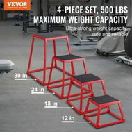 Detailed information about the product Plyometric Jump Boxes 12/18/24/30 Inch Plyo Box Platform and Jumping Agility Box Anti-Slip Fitness Exercise Step Up Box Set Strength Training Red