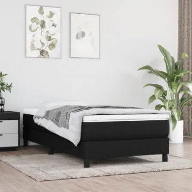 Pocket Spring Bed Mattress Black 106x203x20 cm King Single Size Fabric