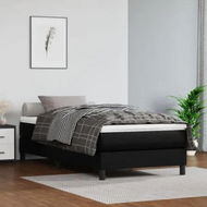 Detailed information about the product Pocket Spring Bed Mattress Black 90x190x20 cm Faux Leather