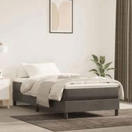 Detailed information about the product Pocket Spring Bed Mattress Dark Grey 107x203x20 cm Super Single Velvet