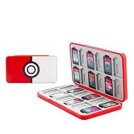 Detailed information about the product Poke Ball - Game Card Case for Nintendo Switch/Lite/OLED, Game Cartridge Holder with 24 Game Card Slots and 24 Micro SD Card Slotsï¼Œ Magnetic Buckle