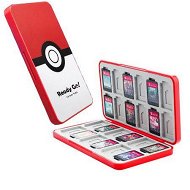Detailed information about the product Pokeball - Nintendo Switch Game Case with 24 Game Holder Slots and 24 SD Micro Card Slots for Nintendo Switch/Lite/OLED,Cartoon Games Storage Box