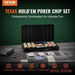 Poker Chip Set 300-Piece Poker Set Complete Poker Playing Game Set with Carrying Case Heavyweight 14 Gram Casino Clay Chips Cards Buttons and Dices. Available at Crazy Sales for $129.95