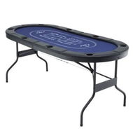 Detailed information about the product Poker Table Top Folding Poker Table 8 Player 183cm