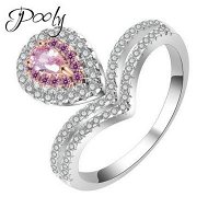 Detailed information about the product Poly Crown Nickel Copper Cubic Zirconia Statement Ring Size 10