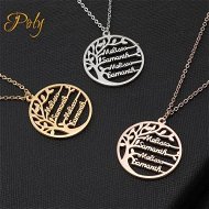 Detailed information about the product Poly Design Your Own Family Tree Name Necklace Personalized