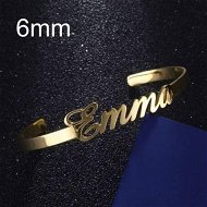 Detailed information about the product Poly Design Your Own Hollow Name Bangle Personalized Bracelet -6mm
