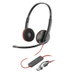 Poly Plantronics Blackwire 3220 Wired Headset with Mic, HiFi Stereo Sound, Noise Canceling Mic, Stereo Design, Connect to PC via USB C and USB A Adapter. Available at Crazy Sales for $74.95