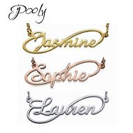 Detailed information about the product Poly S925 Silver Customized Personalized Names Necklace