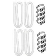 Detailed information about the product Pool Pump Hose Replacement 4PCS Diameter 3.17cm Filter Compatible Intex Above Ground Swimming Pools Pumps 149cm Long White