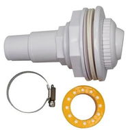 Detailed information about the product Pool Return Jet Kit Compatible for FibroPool, Eyeball Assembly, Clamp, Gaskets and PTFE Thread Tape, Compatible with above Ground Pools