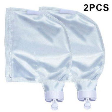 Pool Spa Part Nylon Mesh Pool Cleaner All Purpose Bag Fits Polaris 280 480 Pool Cleaner Zippered All Purpose K13 K16 (2 Pack)