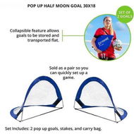 Detailed information about the product Pop Up 2PCS Soccer Goal Net Set for Kids Training Backyard Playing