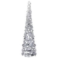 Detailed information about the product Pop-up Artificial Christmas Tree Silver 150 Cm PET