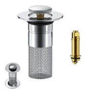 Detailed information about the product Pop Up Bathroom Sink Drain Strainer Hair Catcher,Sink Drain Stopper with Removable Stainless Steel Filter Basket,for Universal Bathroom Kitchen Basin Sink Stopper Replacement