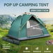 Pop Up Beach Tent Shelter Camping Instant Dome Family Shade Automatic Hiking Fishing Sun Rain Picnic Outdoor Waterproof Portable Bag 200x150x115cm. Available at Crazy Sales for $39.95