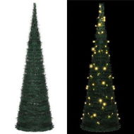 Detailed information about the product Pop-up String Artificial Christmas Tree with LED Green 150 cm