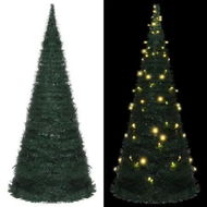 Detailed information about the product Pop-up String Artificial Christmas Tree with LED Green 210 cm