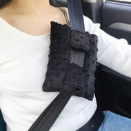 Detailed information about the product Port Pillows Chemo Port Pillow for Seatbelt Chest Protector Chemo Patients Pacemaker Surgery Recovery Support Cushion Gifts Women Minky Dot Black