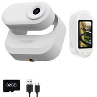 Detailed information about the product Portable 1.47 Inch Screen Thumb Mini 1080P Body Sports Camera Dual Battery with Magnetic Plus Battery Compartment 32G-Card(White)