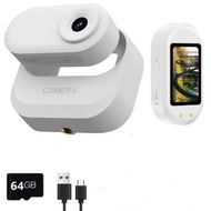 Detailed information about the product Portable 1.47 Inch Screen Thumb Mini 1080P Body Sports Camera Dual Battery with Magnetic Plus Battery Compartment,64G-Card(White)