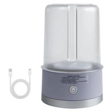 Portable 1L Mini Washing Machine, Compact Deep Cleans Underwear, USB Rechargable, Small Laundry, Lightweight for Hotel, Travel, Purple