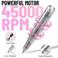 Detailed information about the product Portable 45000RPM Professional Electric Nail Drill Machine for Salon-Quality Gel Nail Care at Home (White)