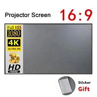 Detailed information about the product Portable 4K Projector Screen Simple Curtain Anti-Light 100 Inches Projection Screens For Home Outdoor Office Projector
